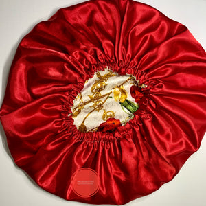 Silk Bonnet - Rose Pattern