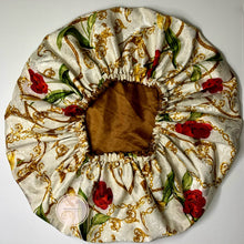 Load image into Gallery viewer, Silk Bonnet - Rose Pattern
