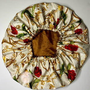 Silk Bonnet - Rose Pattern