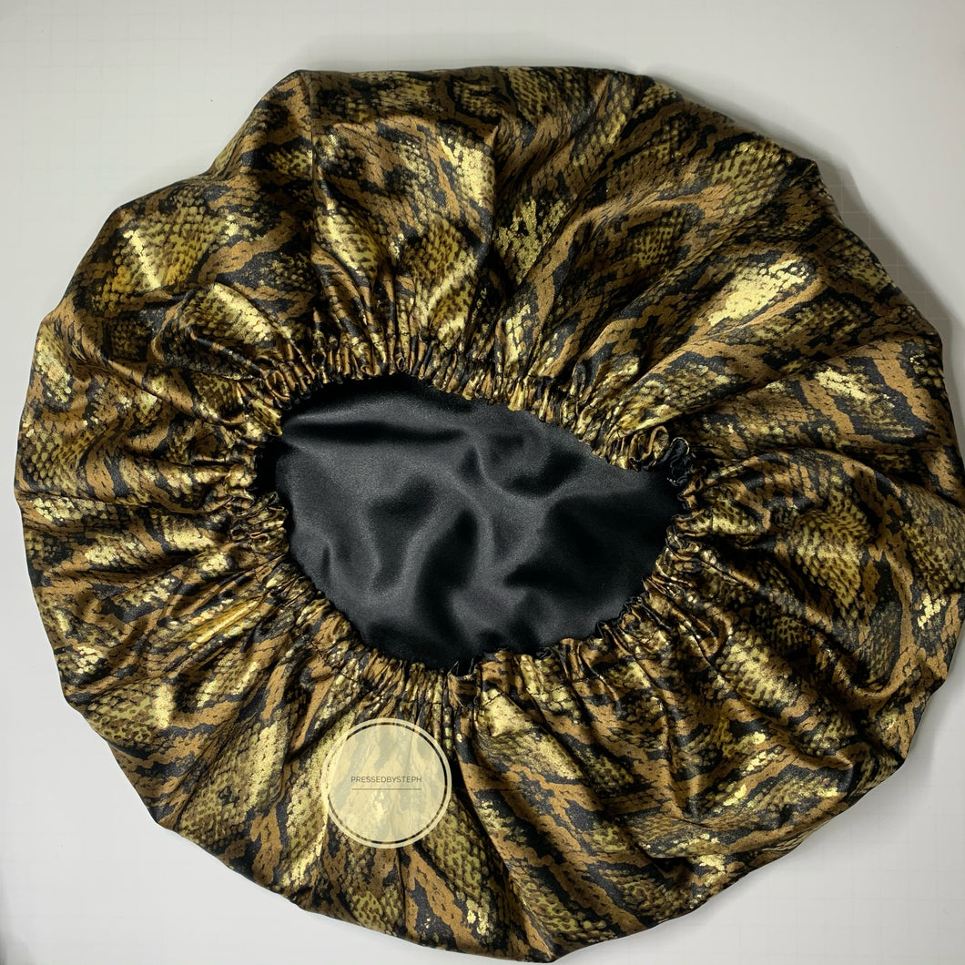 Silk Bonnet - Snake Pattern