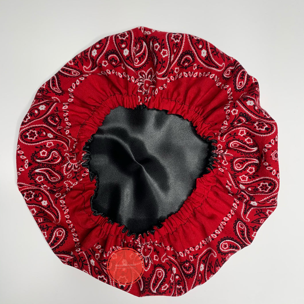 Bandana Bonnet - Red