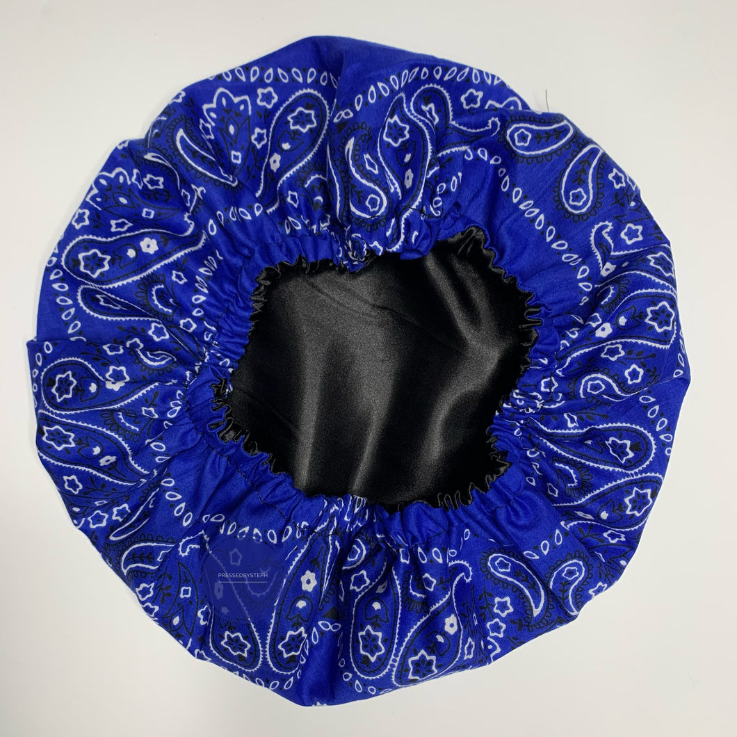 Bandana Bonnet - Blue