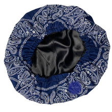 Load image into Gallery viewer, Bandana Bonnet - Navy
